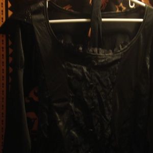Solid black evil witch costume